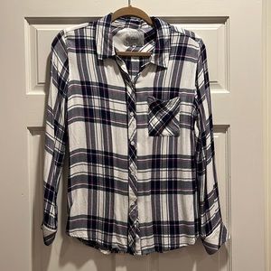 Rails size S plaid long sleeve shirt